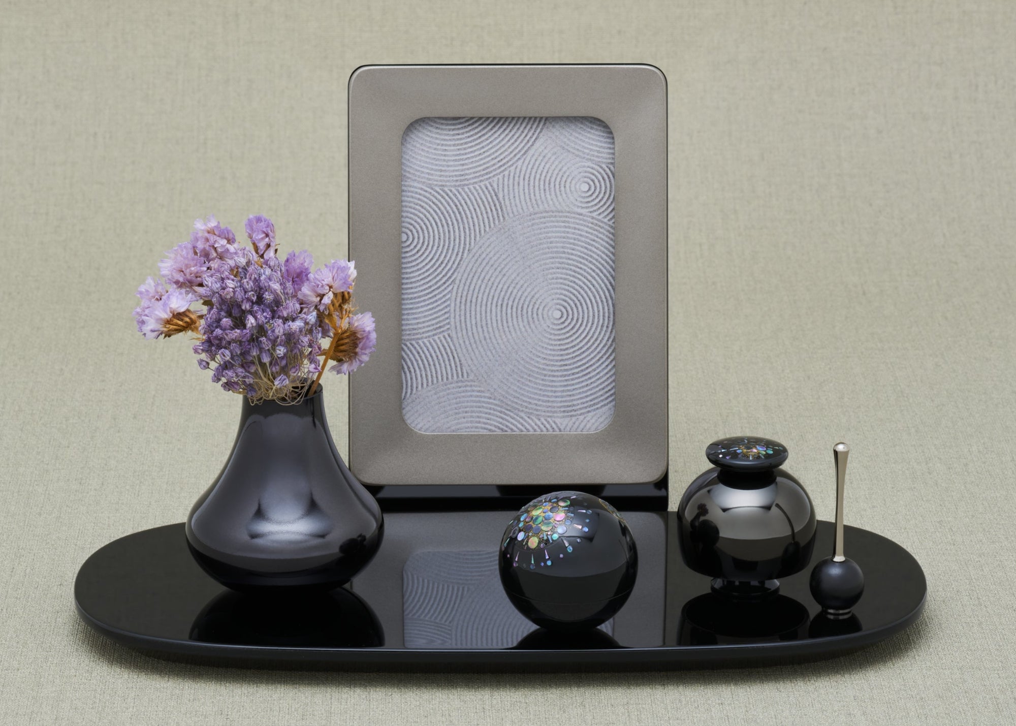 天空の華 ― 螺鈿が映す祈りのひとときのミニ仏具セット ｜ 音心具